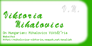 viktoria mihalovics business card